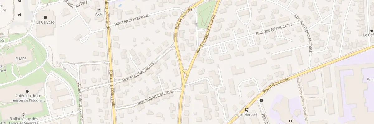 Plan du 48 Rue de Lebisey à Caen