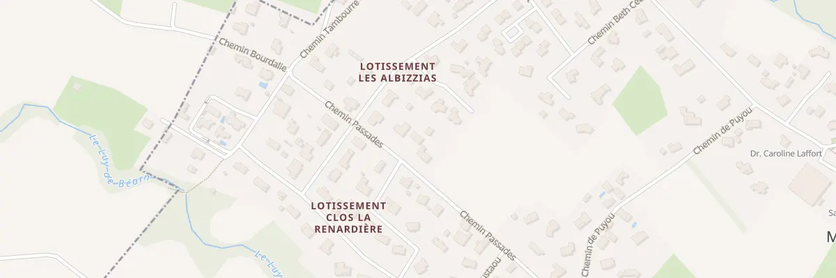 Plan du 26 Che Passades à Montardon