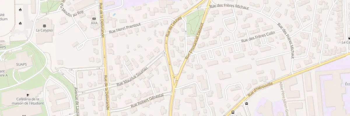 Plan du 50 Rue de Lebisey à Caen