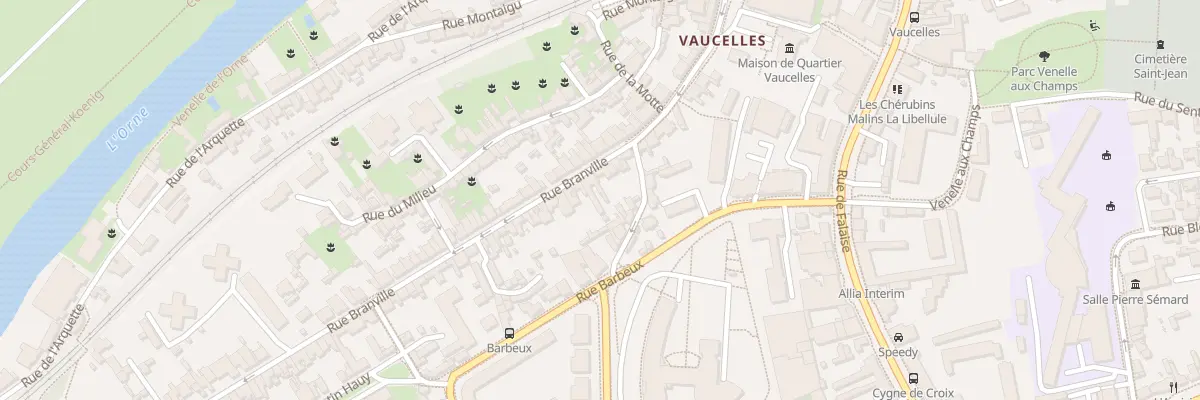 Plan du 27 Rue Branville à Caen