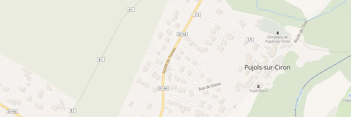 Plan du 2 Lotissement Diane 2 à Pujols-sur-Ciron