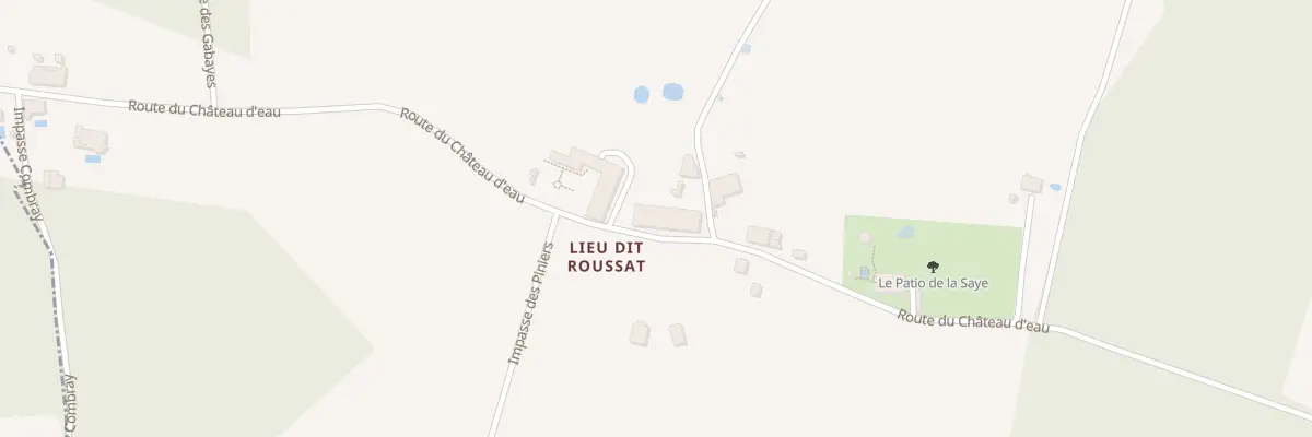Plan du 11 Roussat à Marcenais