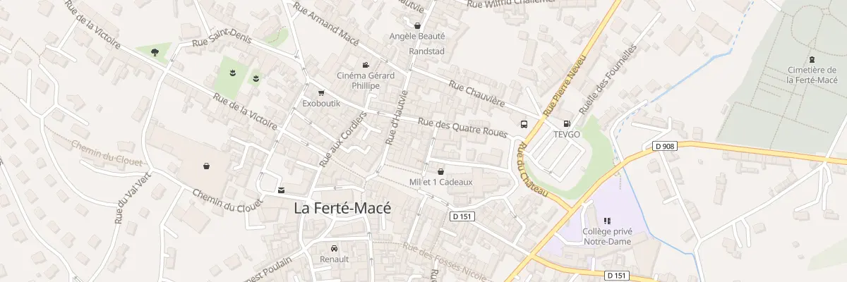 Plan du 9 Rue La Halle A l’Avoine à La Ferté Macé