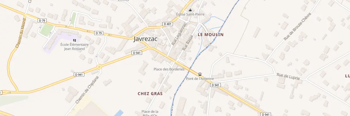 Plan du 1 Rue Basse à Javrezac