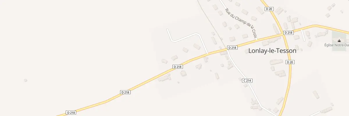 Plan du 302 Rte de la Sauvagère à Lonlay-le-Tesson