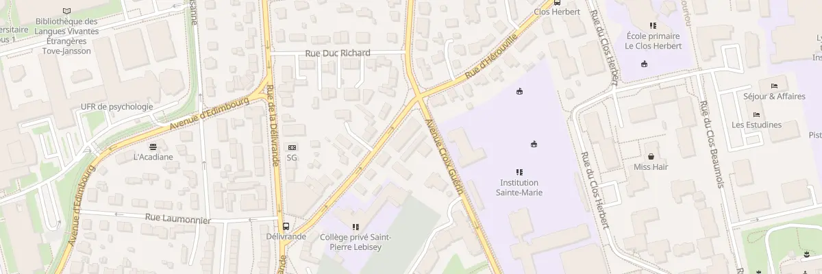 Plan du 18 Rue de Lebisey à Caen