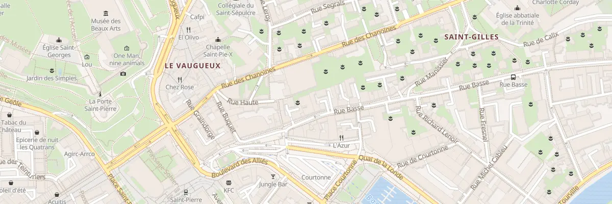 Plan du 29 Rue Basse à Caen