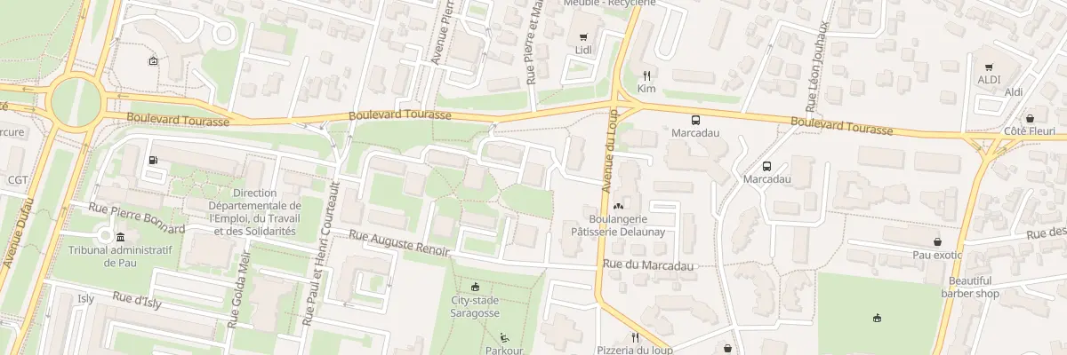 Plan du 101 Bd Tourasse à Pau