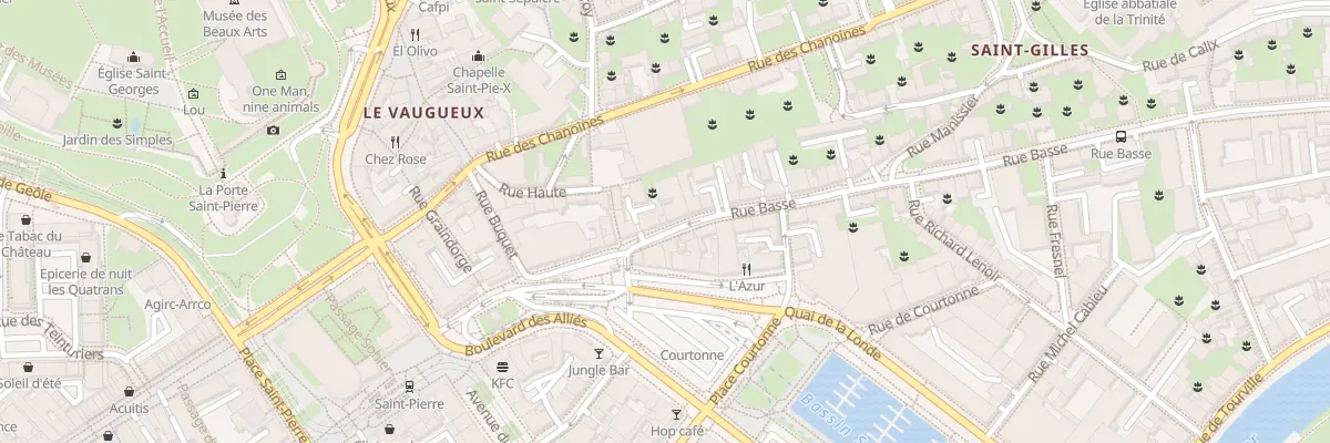 Plan du 21 Rue Basse à Caen