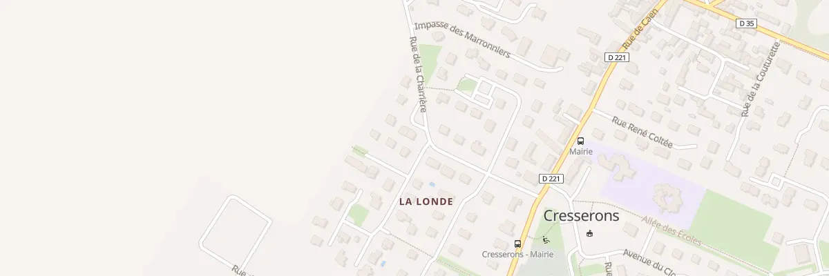 Plan du 1 Pl des Trois Chênes à Cresserons