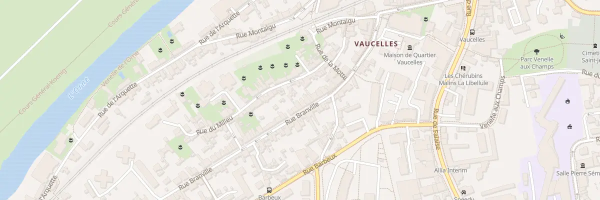 Plan du 40 Rue Branville à Caen