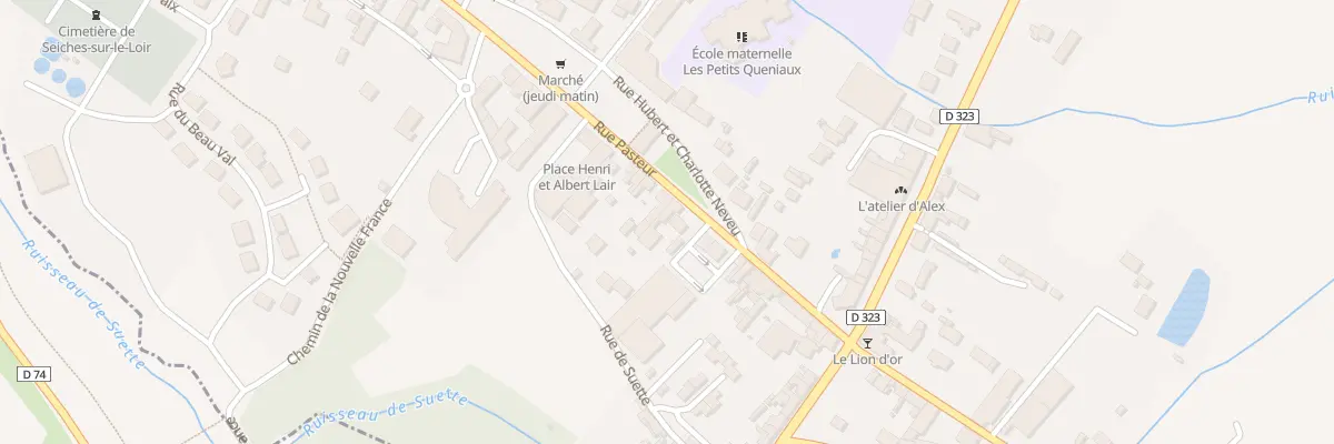 Plan du 14 Rue Pasteur à Seiches-sur-le-Loir