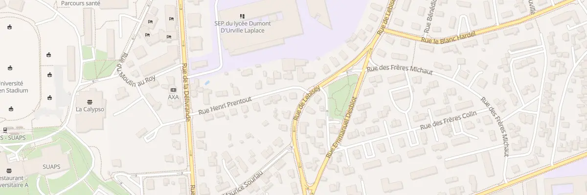 Plan du 16 Rue Henri Prentout à Caen