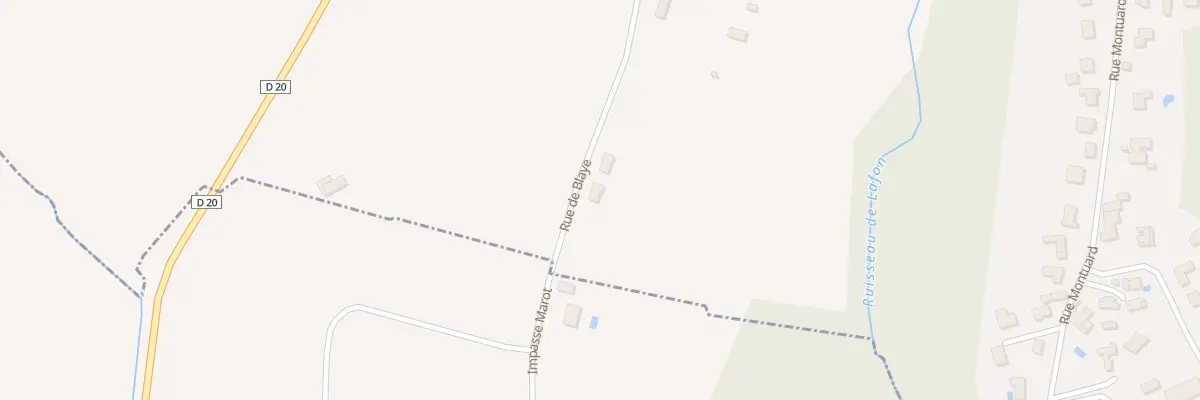 Plan du 32 Rue de Blaye à Créon
