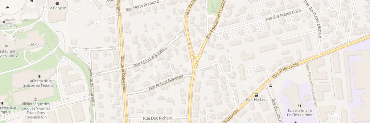 Plan du 35 Rue de Lebisey à Caen