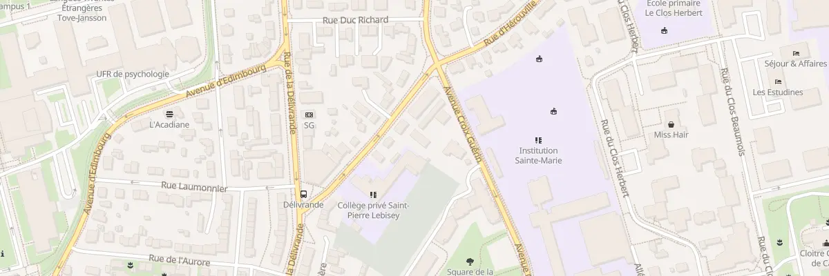 Plan du 14 Rue de Lebisey à Caen
