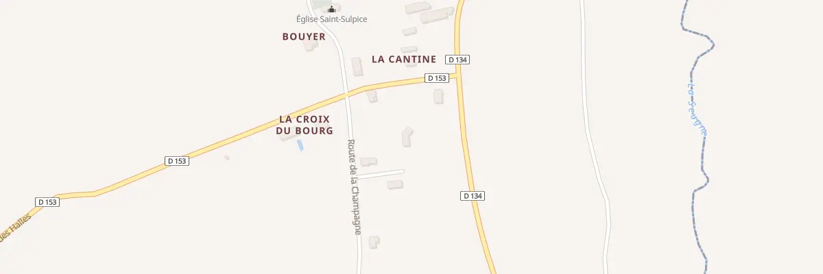 Plan du 6 Rte de la Champagne à Chaunac