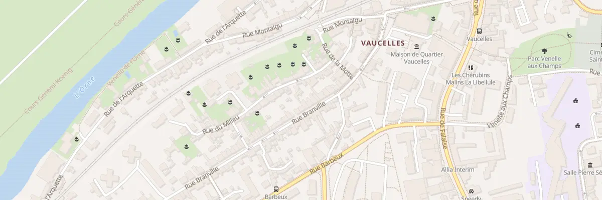 Plan du 42 Rue Branville à Caen