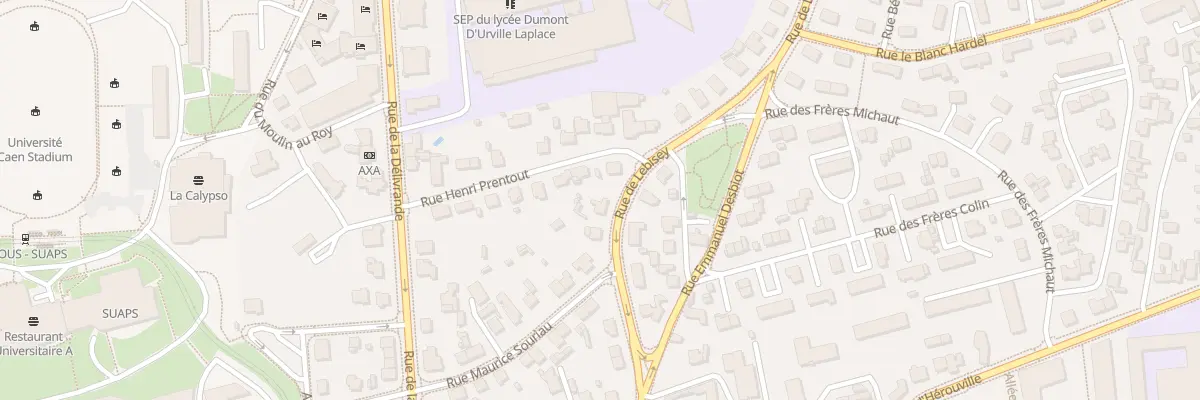 Plan du 45 Rue de Lebisey à Caen