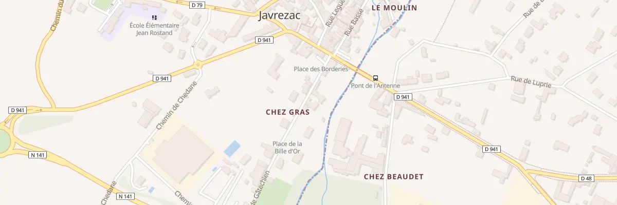 Plan du 9 Rue de Gâtechien à Javrezac