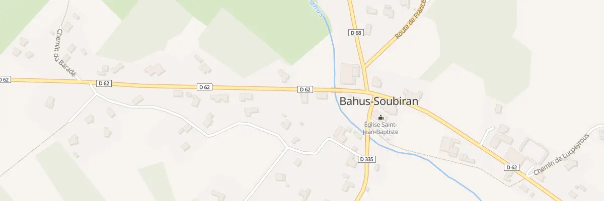 Plan du 71 Rte de Damoulens à Bahus-Soubiran