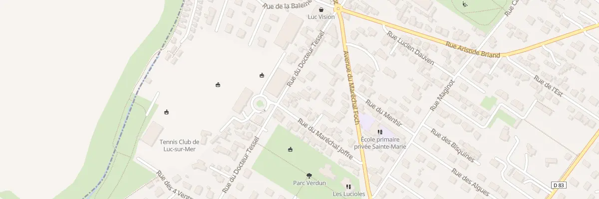Plan du 15 Rue du Docteur Tessel à Luc-sur-Mer