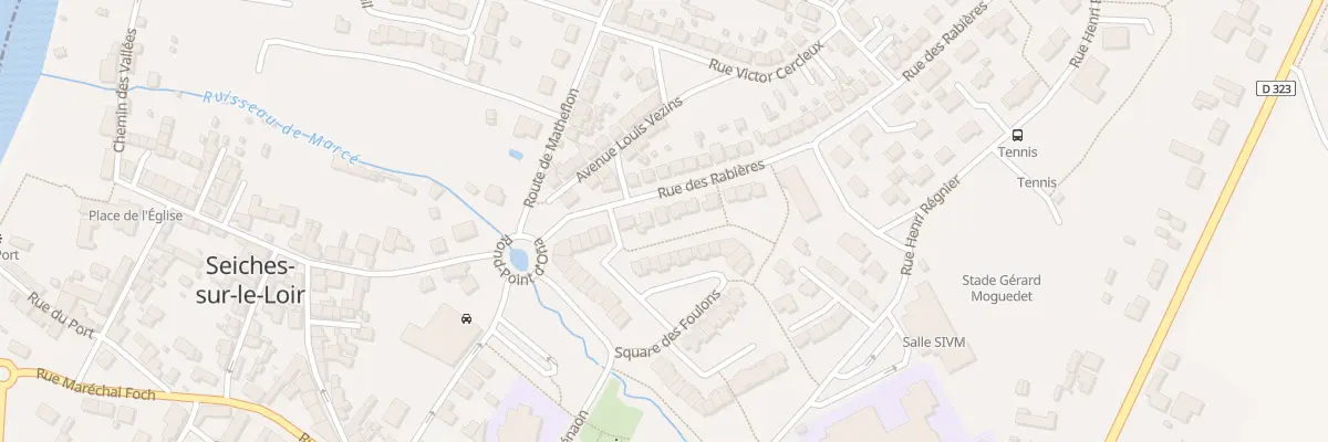 Plan du 8 Rue des Rabières à Seiches-sur-le-Loir