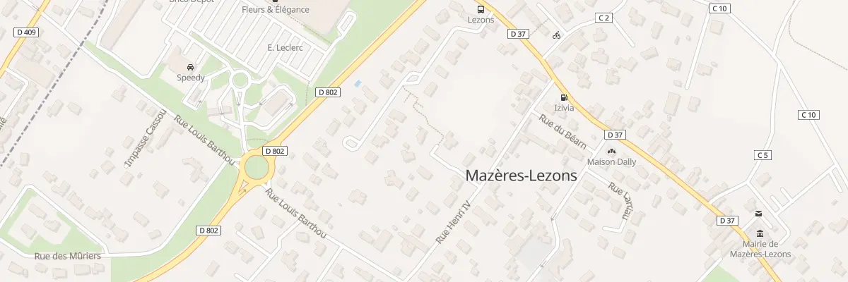 Plan du 4 All des Marronniers à Mazères-Lezons
