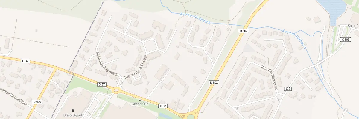 Plan du 1 Rue de la Garenne à Mazères-Lezons