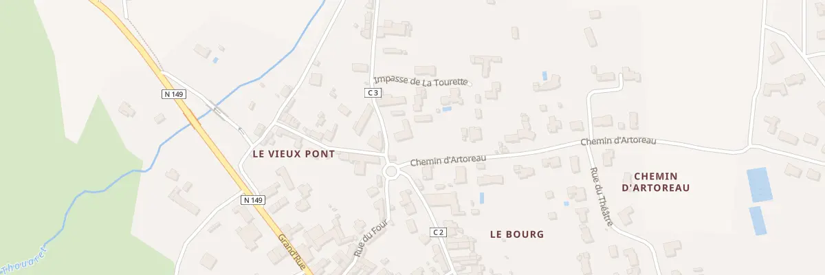 Plan du 4 Rte de la Priaudiere à Chiché