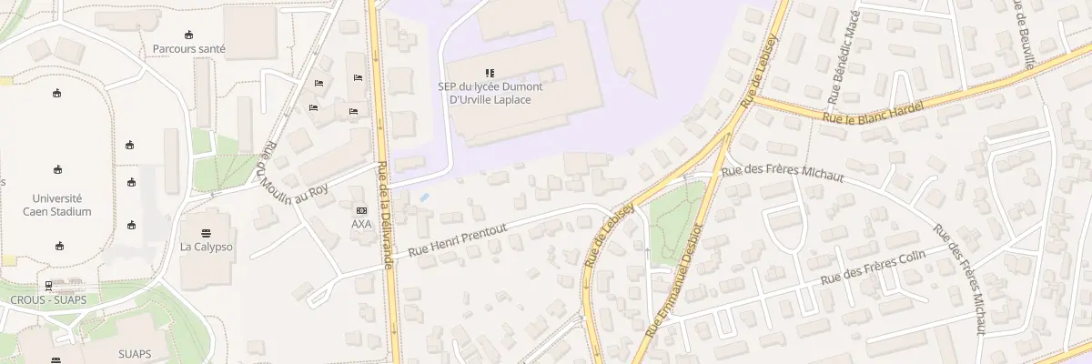 Plan du 13 Rue Henri Prentout à Caen