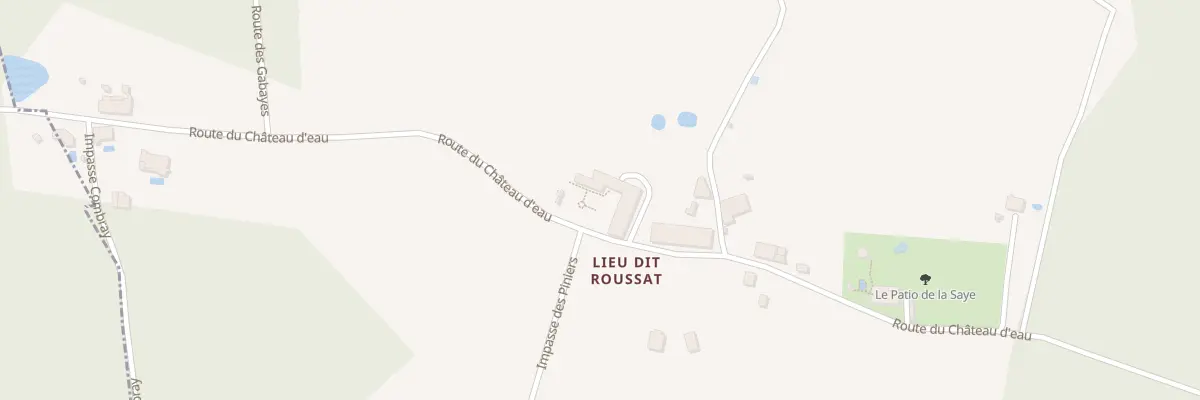 Plan du 126 Roussat à Marcenais