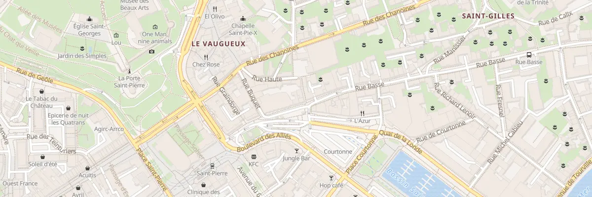 Plan du 13 Rue Basse à Caen