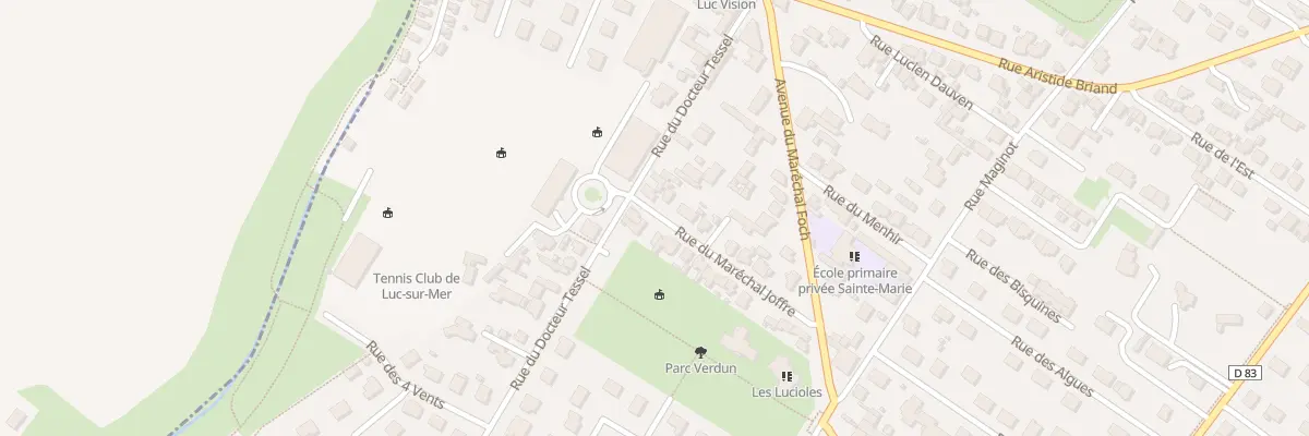 Plan du 23 Rue du Docteur Tessel à Luc-sur-Mer