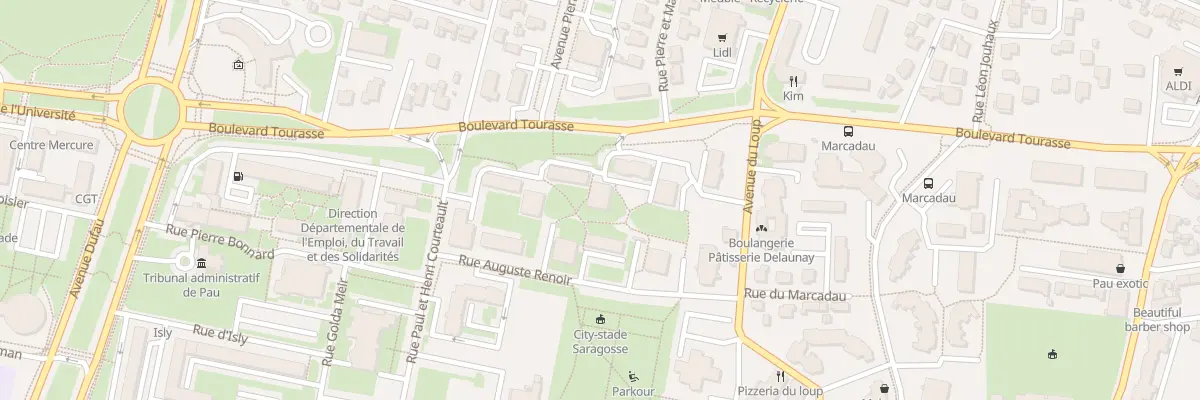 Plan du 103 Bd Tourasse à Pau