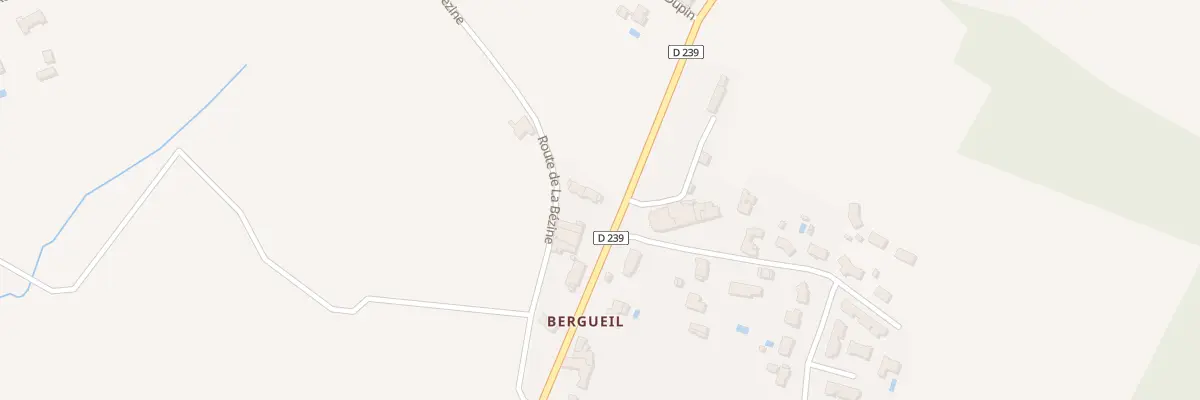 Plan du 543A Rte Departementale 239 Nord à Haux