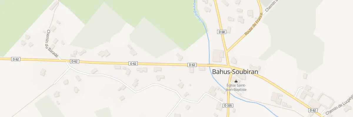 Plan du 100 Rte de Damoulens à Bahus-Soubiran
