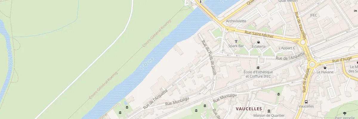 Plan du 44 Rue de l’Arquette à Caen