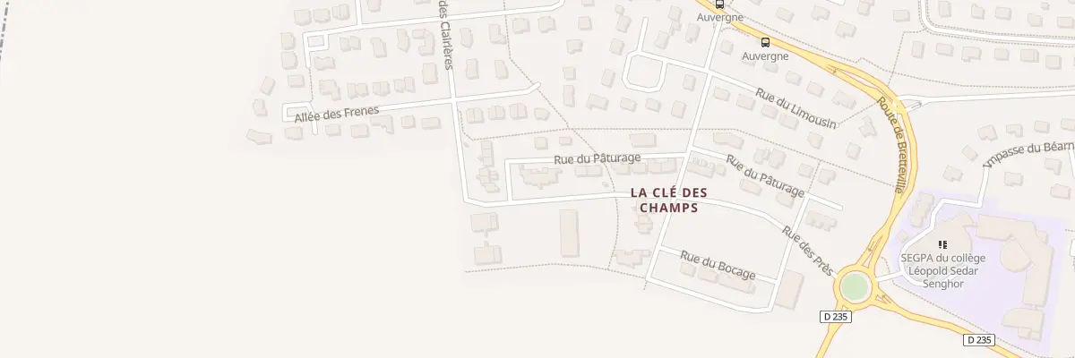 Plan du 1 Rue du Pâturage à Ifs