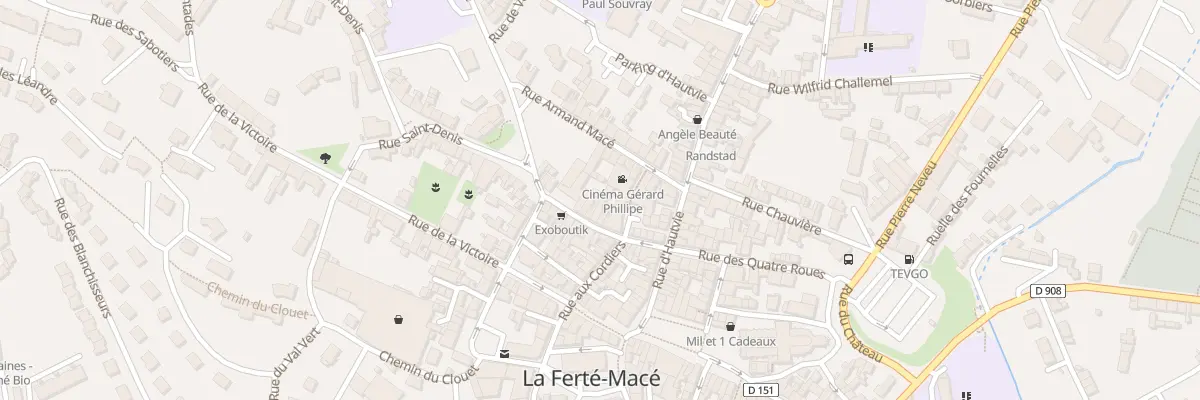 Plan du 22 Rue Saint Denis à La Ferté Macé