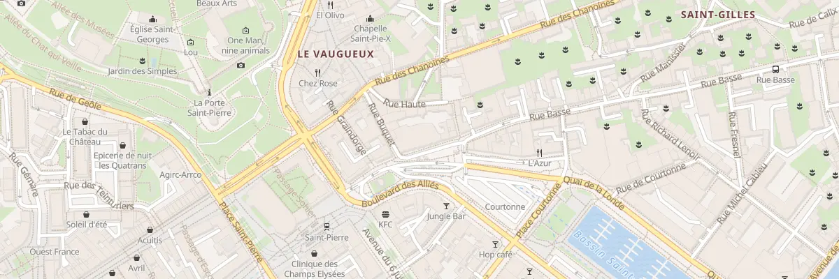 Plan du 3 Rue Basse à Caen