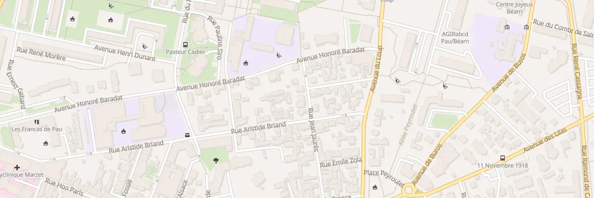 Plan du 27 Rue Jean Jaurès à Pau