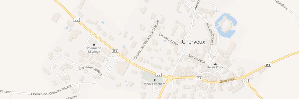 Plan du 2 Rue des Vergers de la Noue à Cherveux