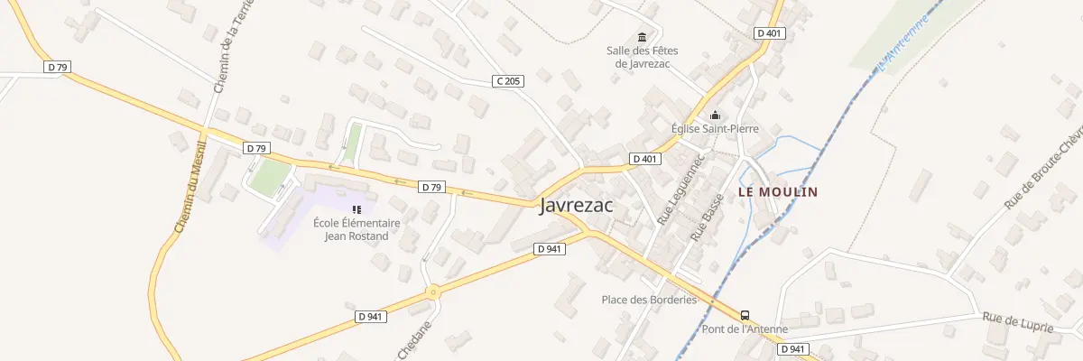 Plan du 1 Rue de l’Église à Javrezac