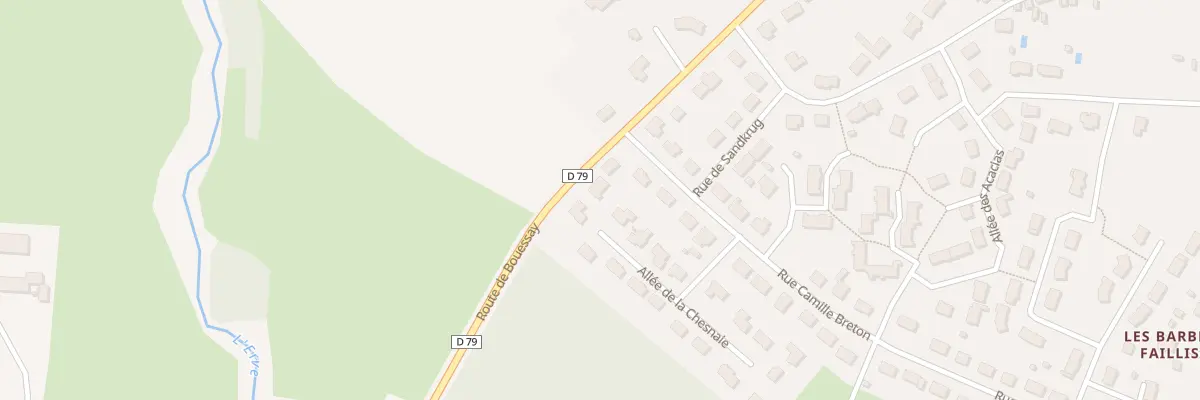 Plan du 5 All de la Chesnaie à Auvers-le-Hamon