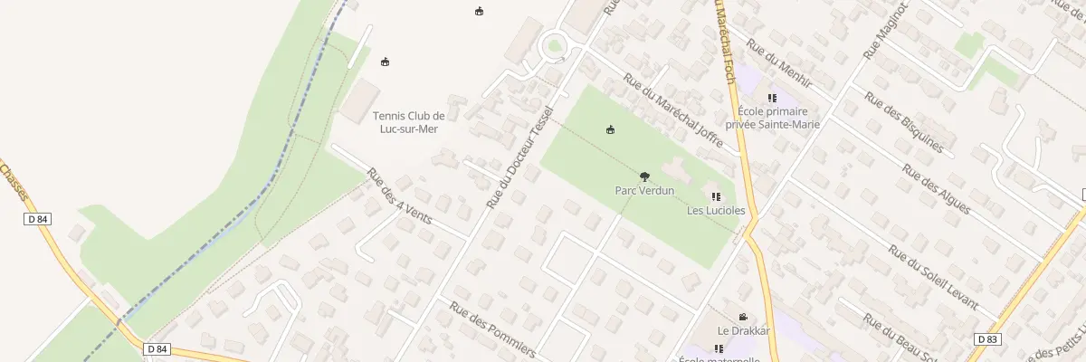 Plan du 25 Rue du Docteur Tessel à Luc-sur-Mer