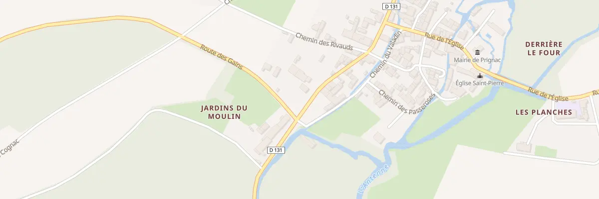 Plan du 86 Rue Goulbeneze à Prignac