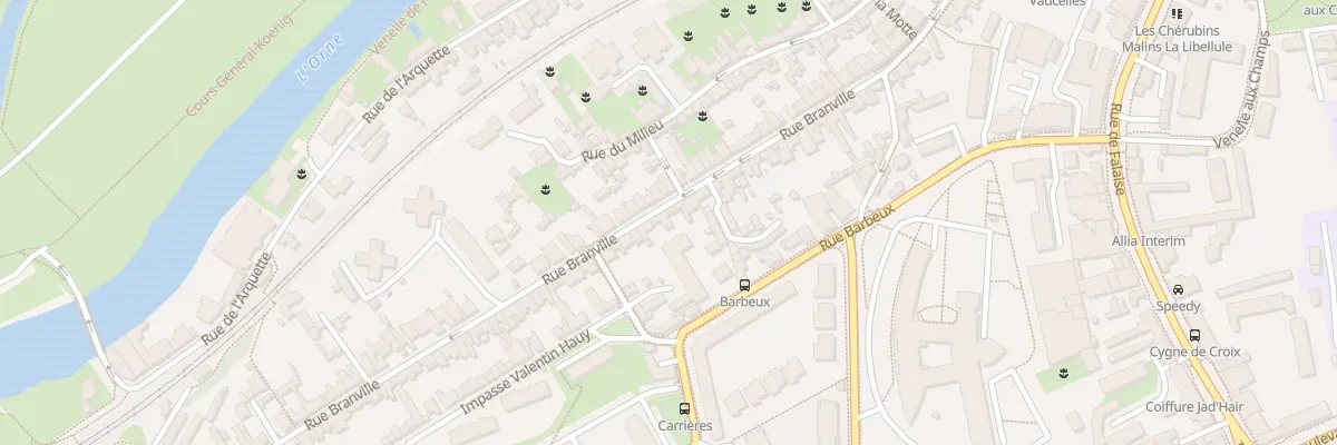 Plan du 61 Rue Branville à Caen