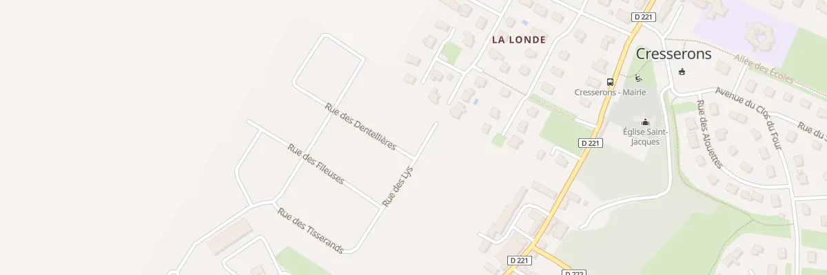 Plan du 2 Rue des Dentelières à Cresserons