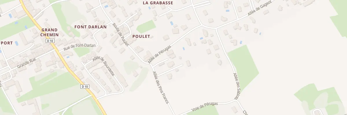Plan du 3B All des Pins Francs à Paillet